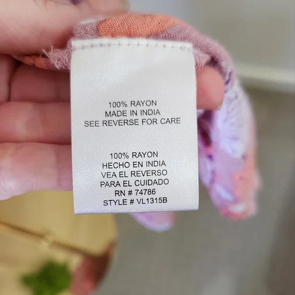 Patrons of Peace Multicoloured Floral Cape/Kaftan/ Size L - Picture 6 of 9